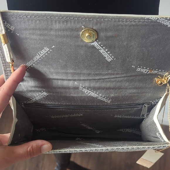NWT Whiting & Davis Vintage Elegant White Women's Bag - Picture 5 of 8